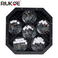 led stage light 6 mirror dishes Moon flower light star led party effect light